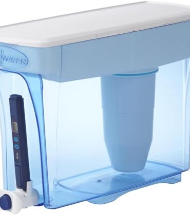 ZeroWater 23-Cup Dispenser Ready-Pour 5-Stage Water Filter with 0 TDS Water Filter – IAPMO Certified to Reduce Lead, Chromium, and PFOA/PFOS